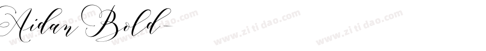 Aidan Bold字体转换